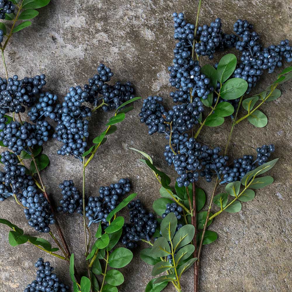 ARTIFICIAL BILBERRY BRANCH - *Pre-order* SHIPPING July 2026