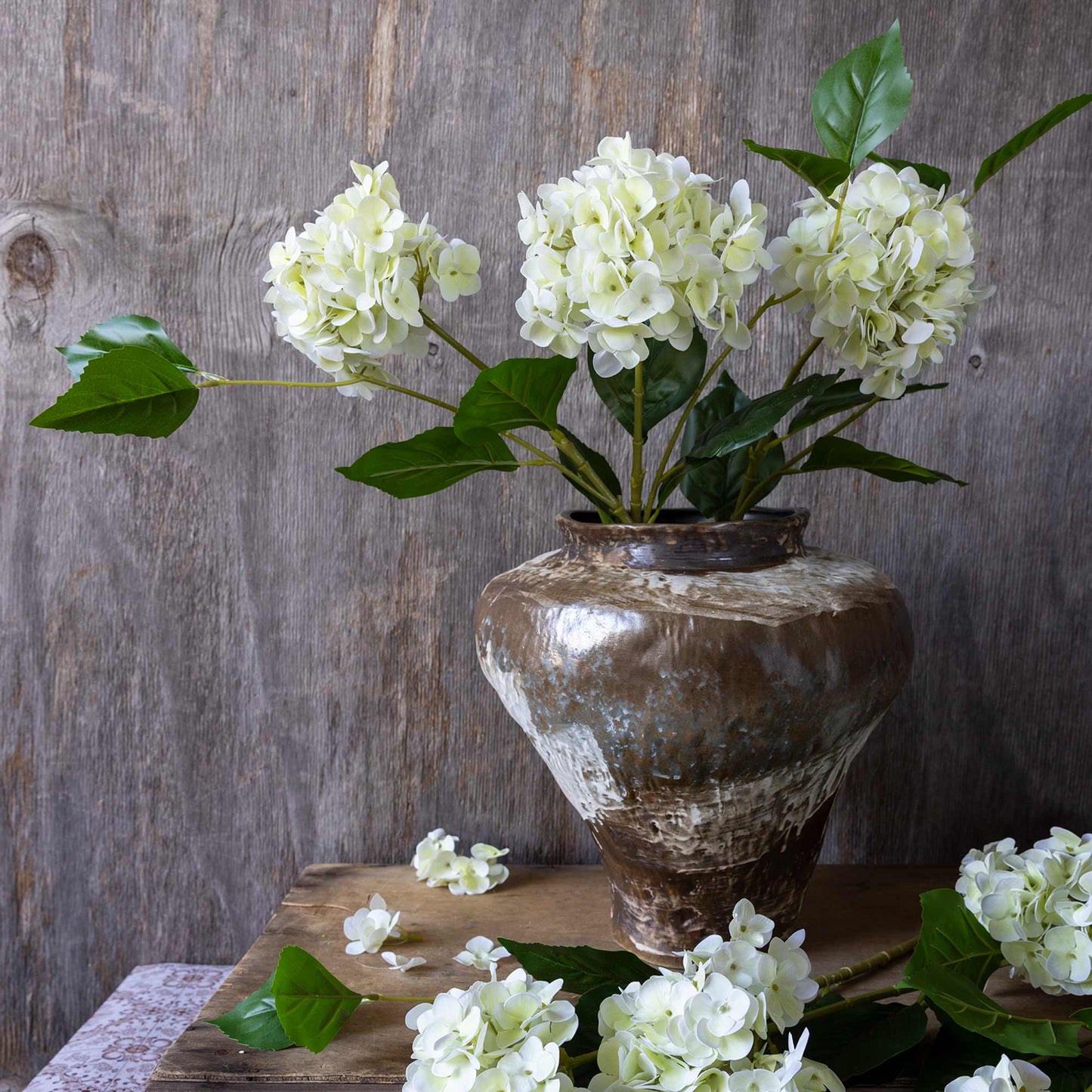 ARTIFICIAL REAL TOUCH HYDRANGEA, ZEST