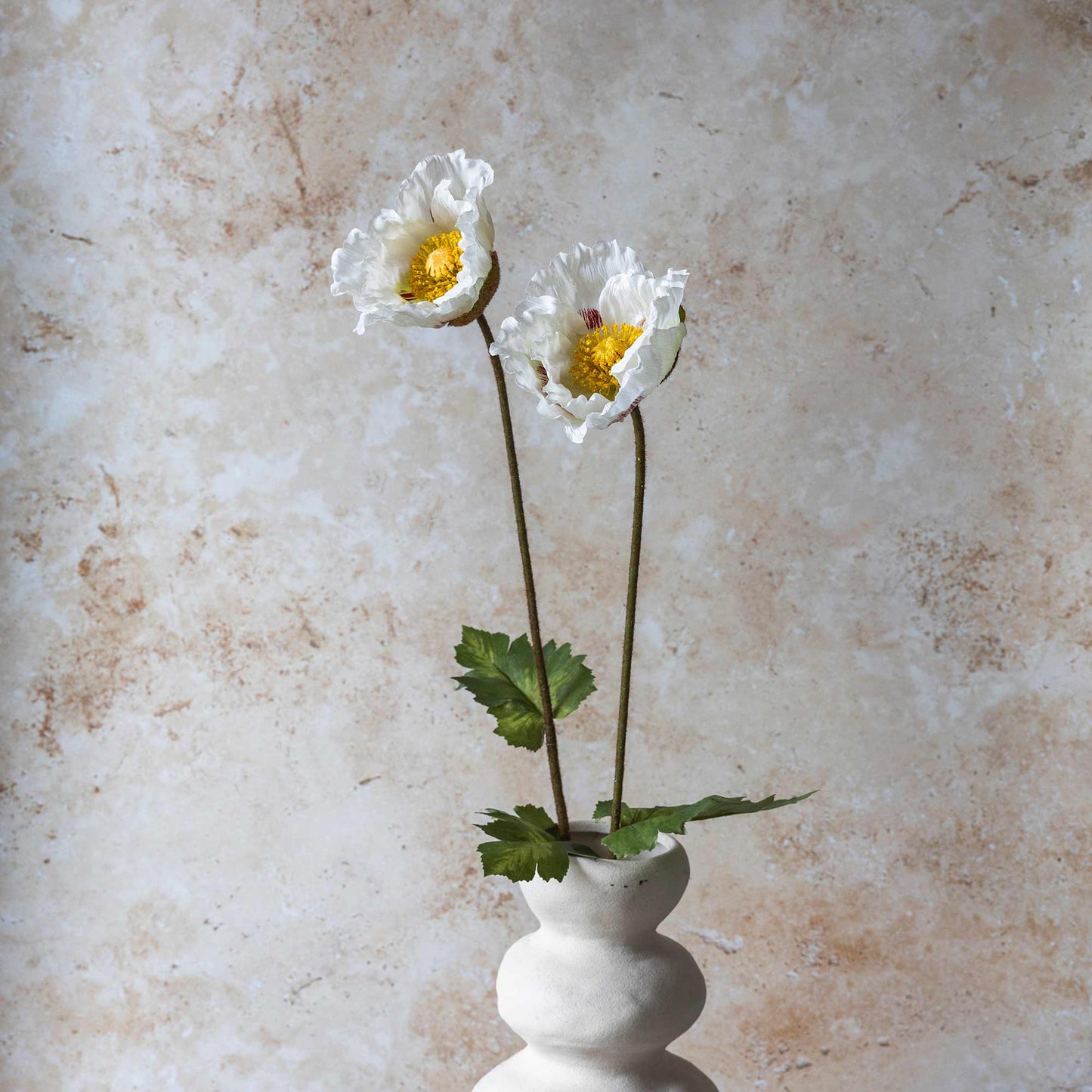 ARTIFICIAL POPPY, WHITE