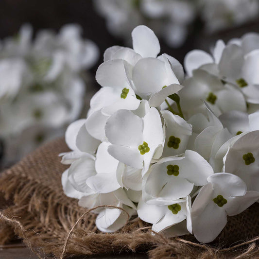 ARTIFICIAL REAL TOUCH HYDRANGEA CONE, CREAM - *Pre-order* SHIPPING July 2026