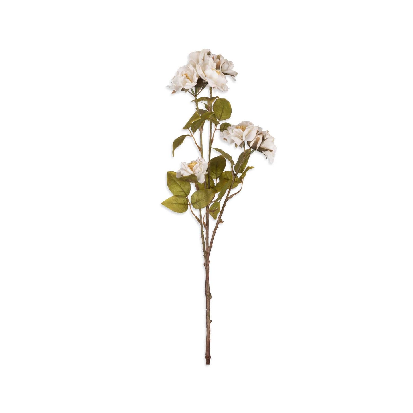 ARTIFICIAL ROSE SPRAY, CREAM