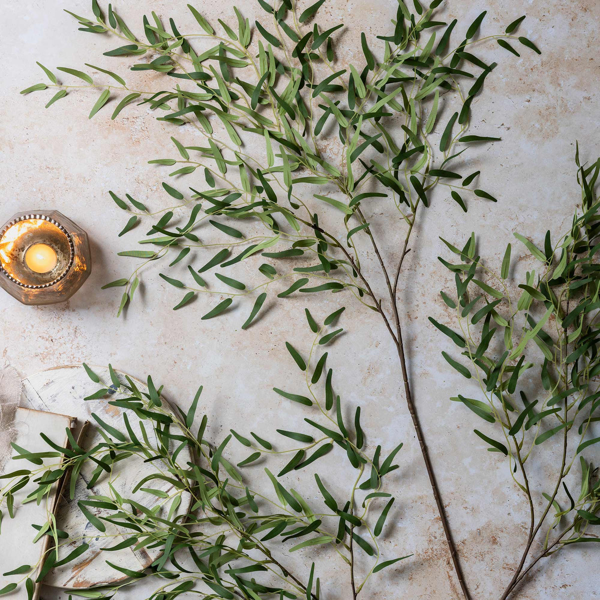 ARTIFICIAL WILLOW BRANCH, FOREST GREEN - *PRE ORDER* Due Early January 2027