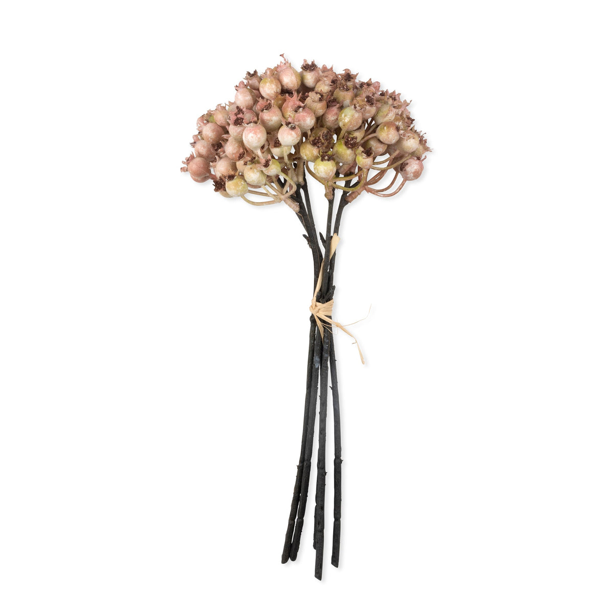 ARTIFICIAL ROSE HIP BUNCH BLUSH - *PRE ORDER* Due Early January 2027