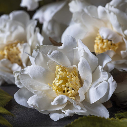 ARTIFICIAL ROSE SPRAY, CREAM