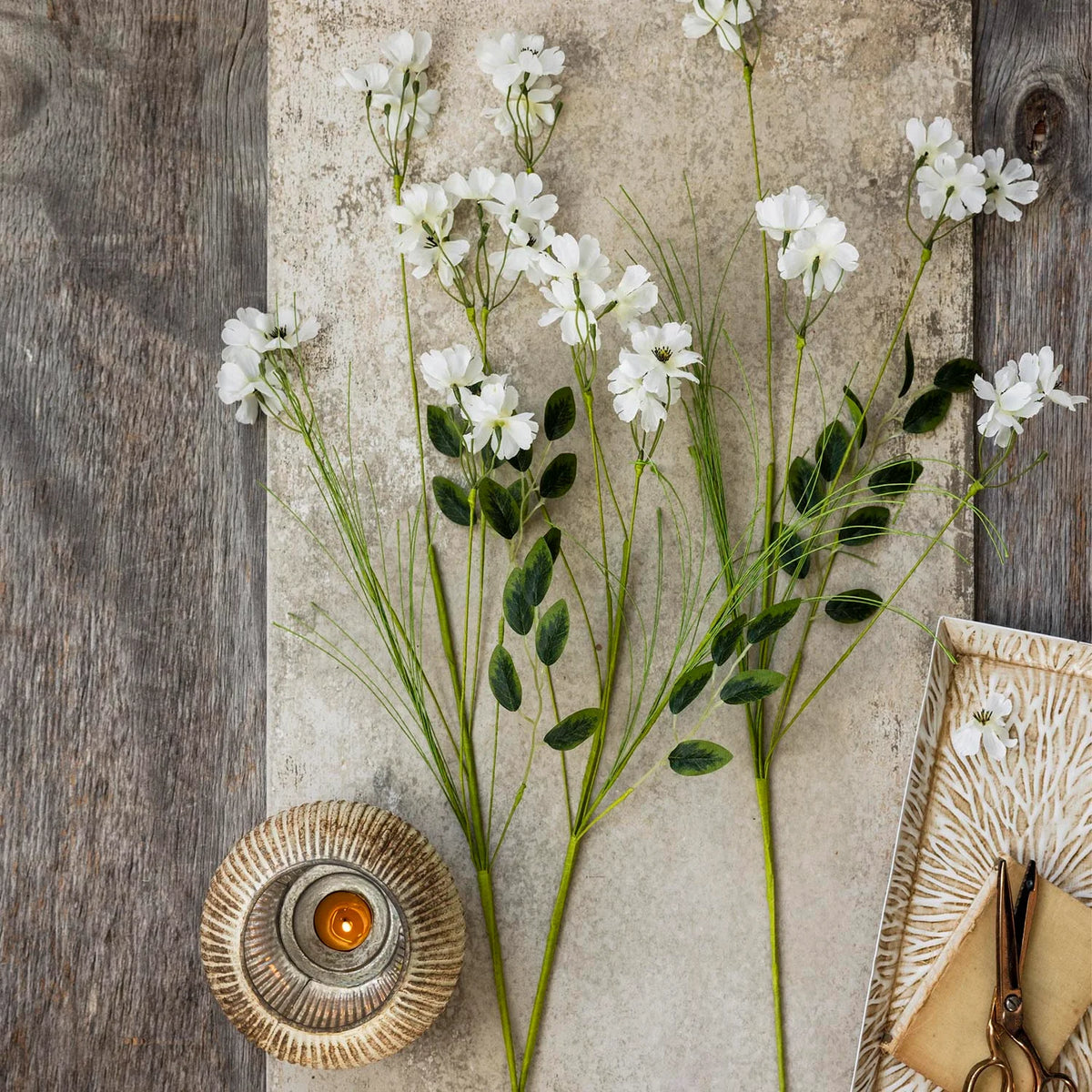 ARTIFICIAL WILD MEADOW BUTTERCUP, CREAM - *PRE ORDER* Due Mid November 2026