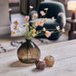 NILA GLASS CANDLE HOLDER - WINE
