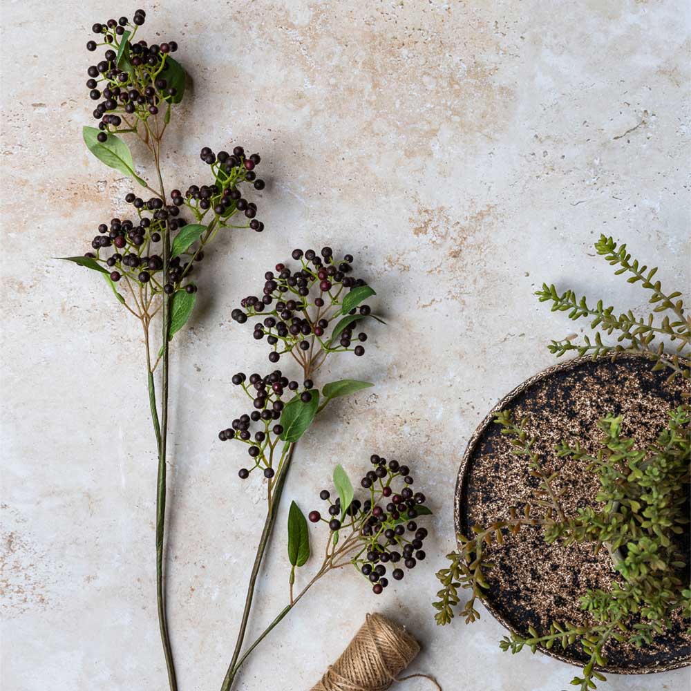ARTIFICIAL BLACKENED VIBURNUM - *Pre-order* SHIPPING July 2026