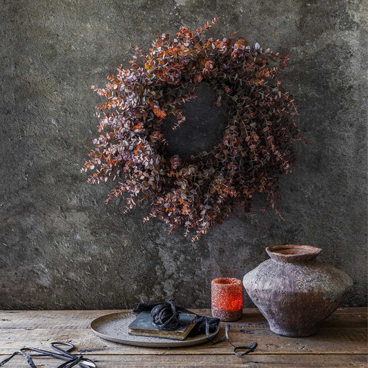 ARTIFICIAL EUCALYPTUS WREATH, DUSK - *Pre-order* SHIPPING July 2026
