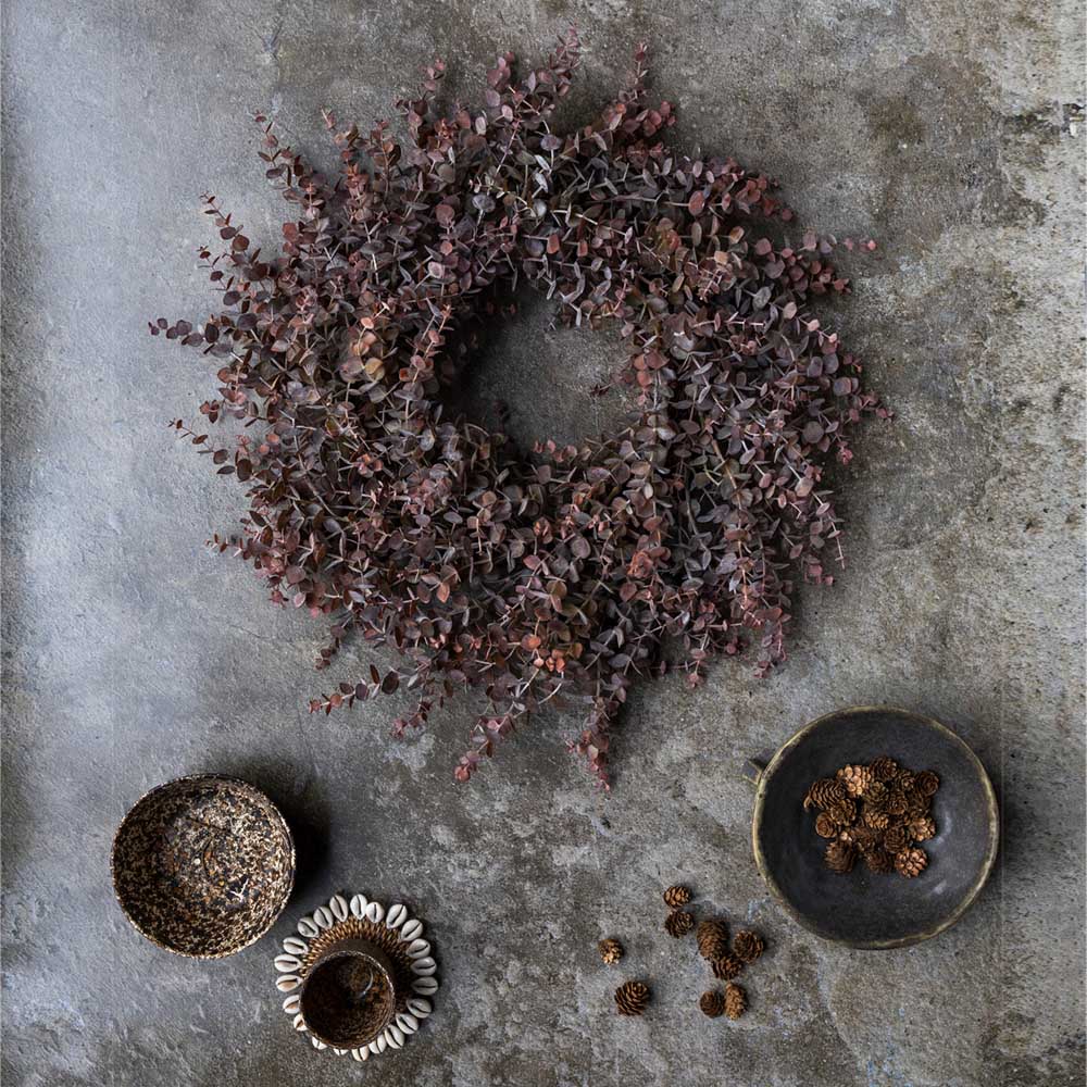 ARTIFICIAL EUCALYPTUS WREATH, DUSK - *Pre-order* SHIPPING July 2026