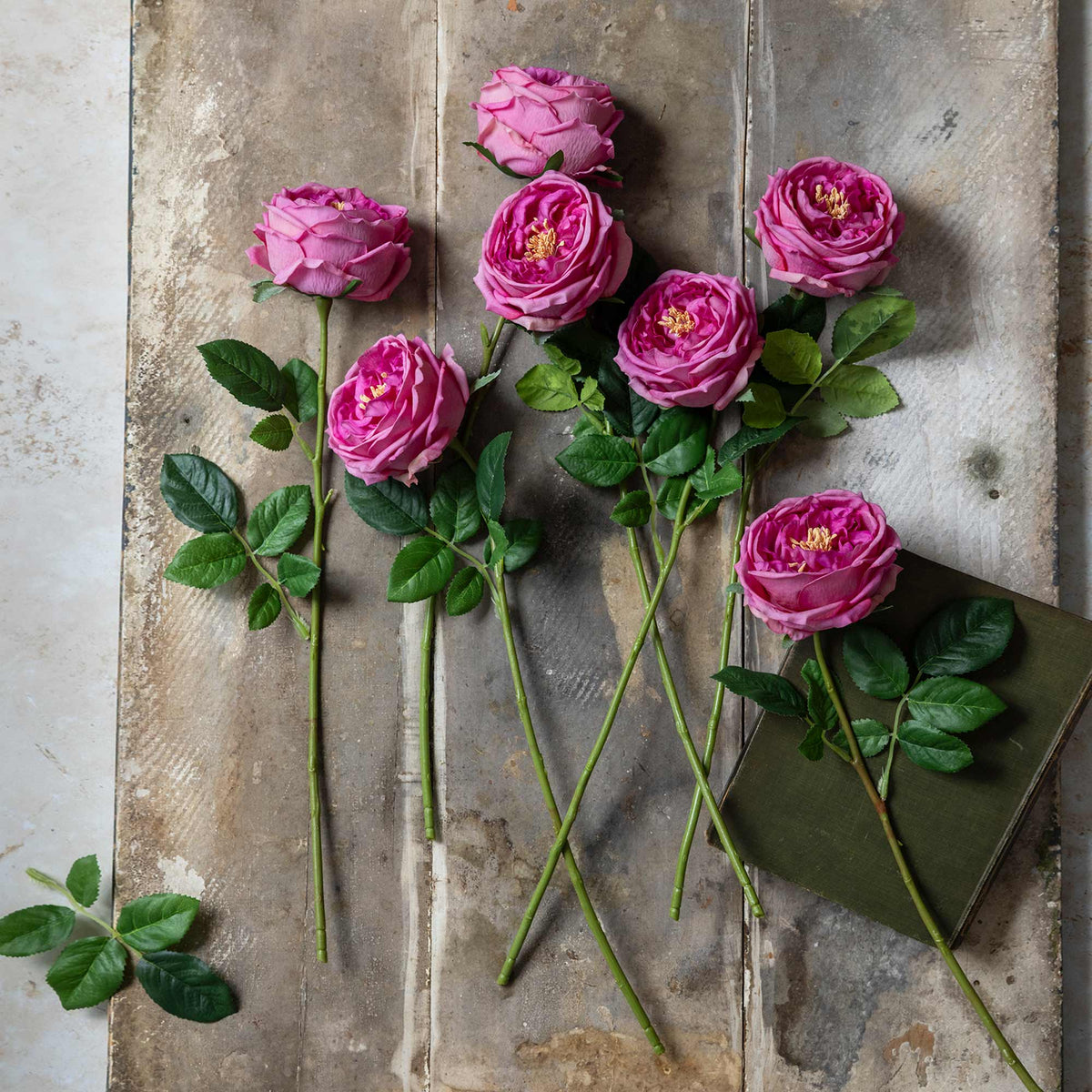 ARTIFICIAL REAL TOUCH GARDEN ROSE, MAUVE - *PRE ORDER* Due Mid January 2027