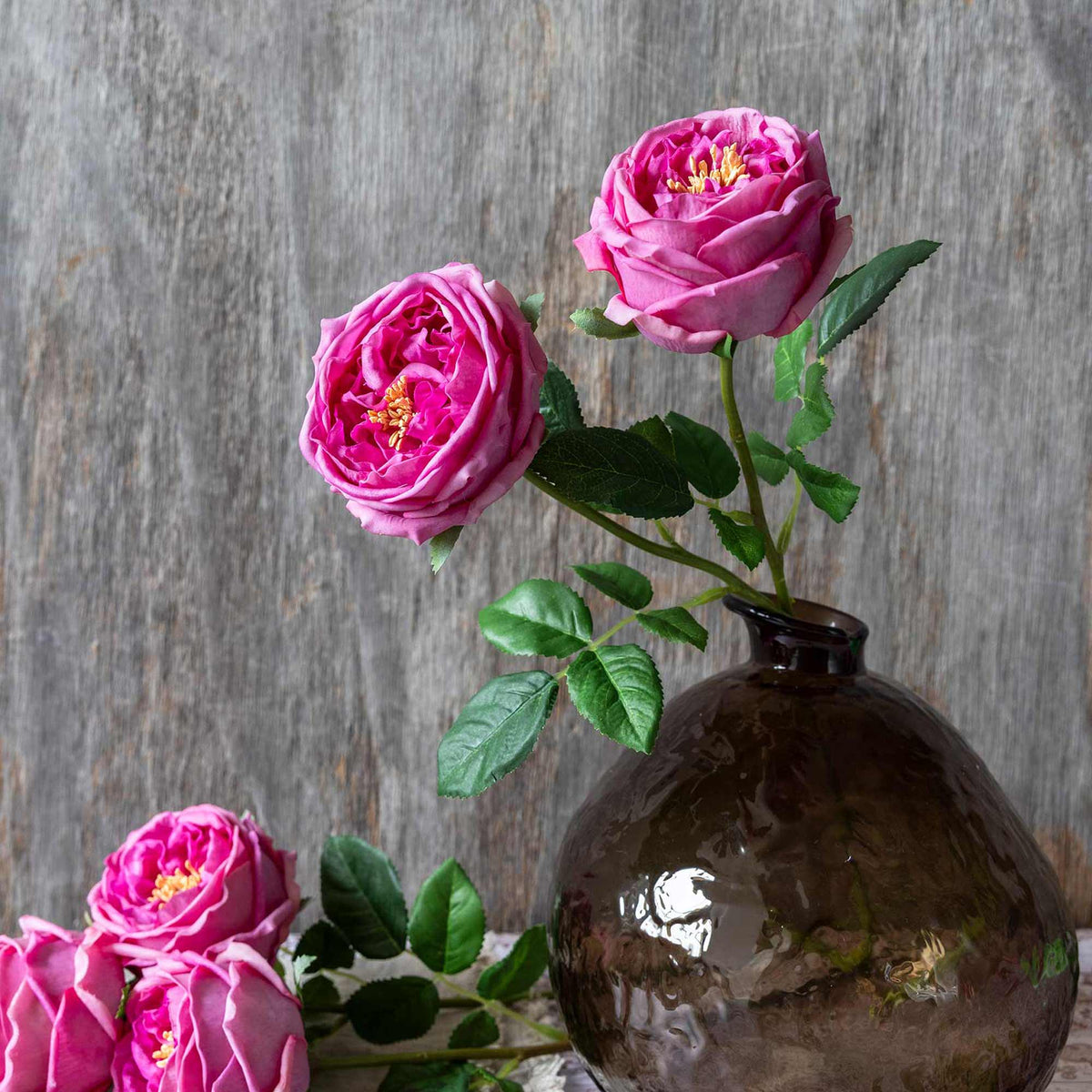 ARTIFICIAL REAL TOUCH GARDEN ROSE, MAUVE - *PRE ORDER* Due Mid January 2027