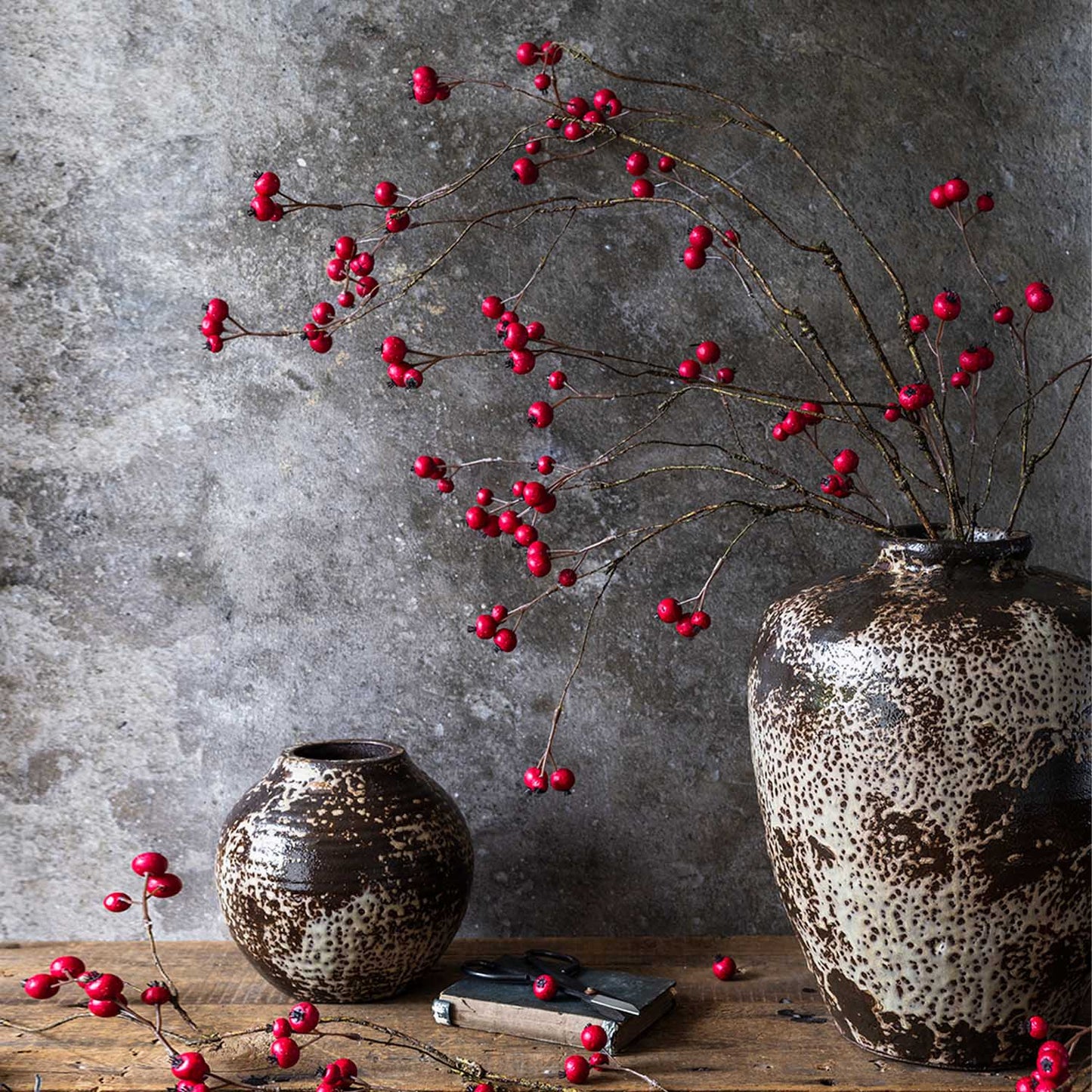 ARTIFICIAL HAWTHORN BERRY, RUBY - *Pre-order* SHIPPING July 2026