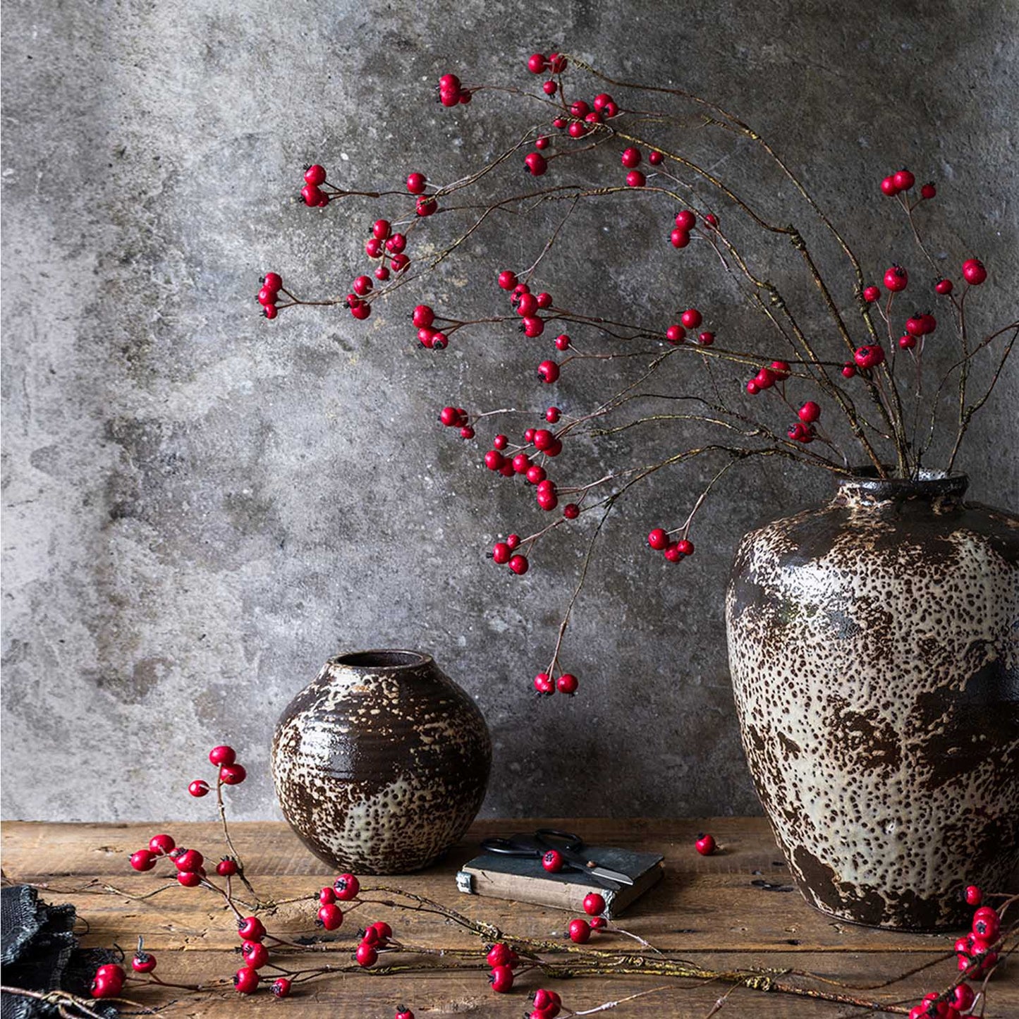 ARTIFICIAL HAWTHORN BERRY, RUBY - *Pre-order* SHIPPING July 2026