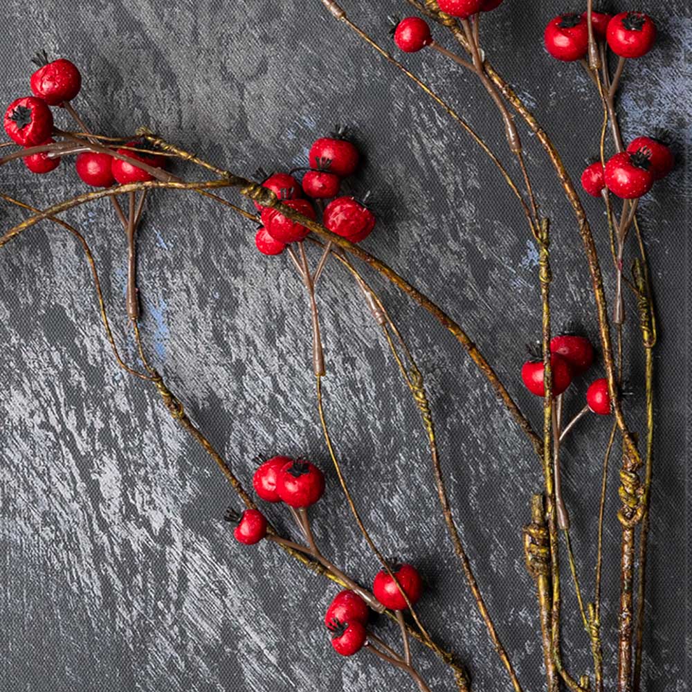 ARTIFICIAL HAWTHORN BERRY, RUBY - *Pre-order* SHIPPING July 2026