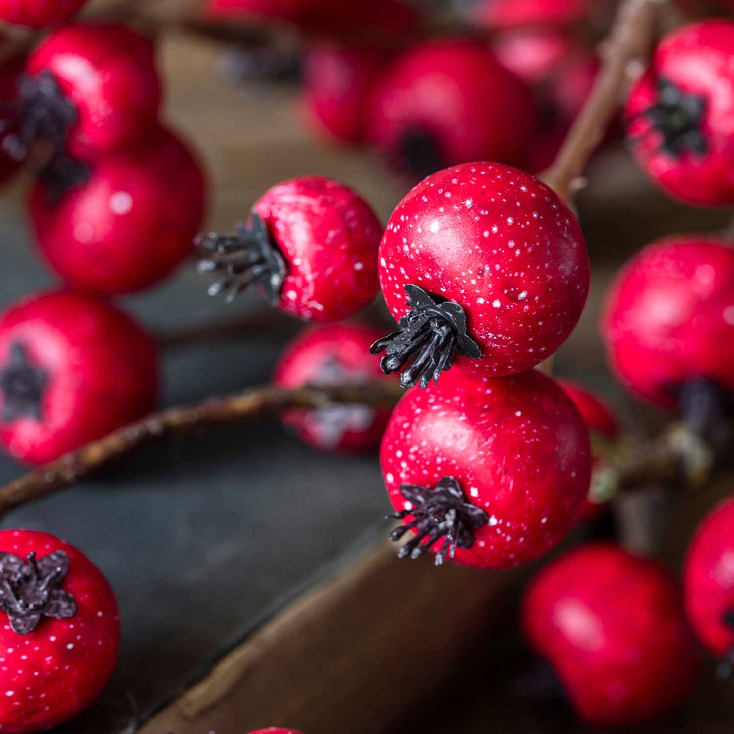 ARTIFICIAL HAWTHORN BERRY, RUBY - *Pre-order* SHIPPING July 2026