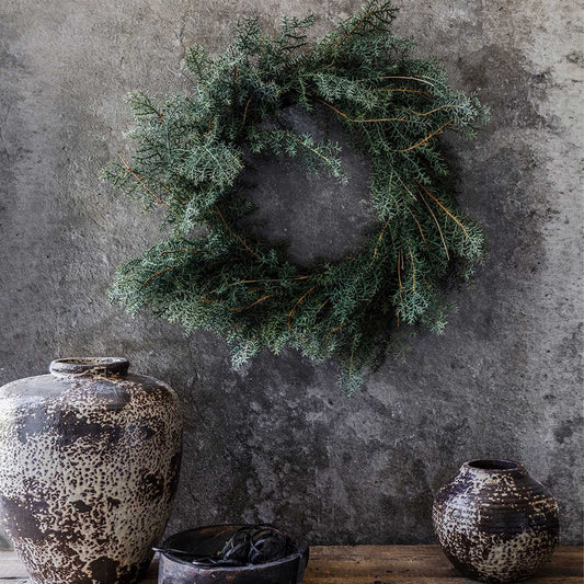 ARTIFICIAL JUNIPER WREATH - *Pre-order* SHIPPING July 2026