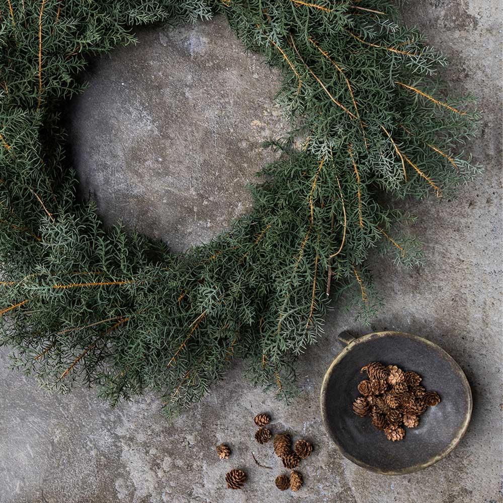 ARTIFICIAL JUNIPER WREATH - *Pre-order* SHIPPING July 2026
