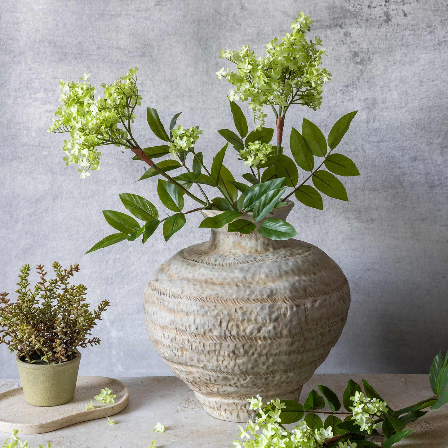 ARTIFICIAL LILAC STEM, PISTACHIO
