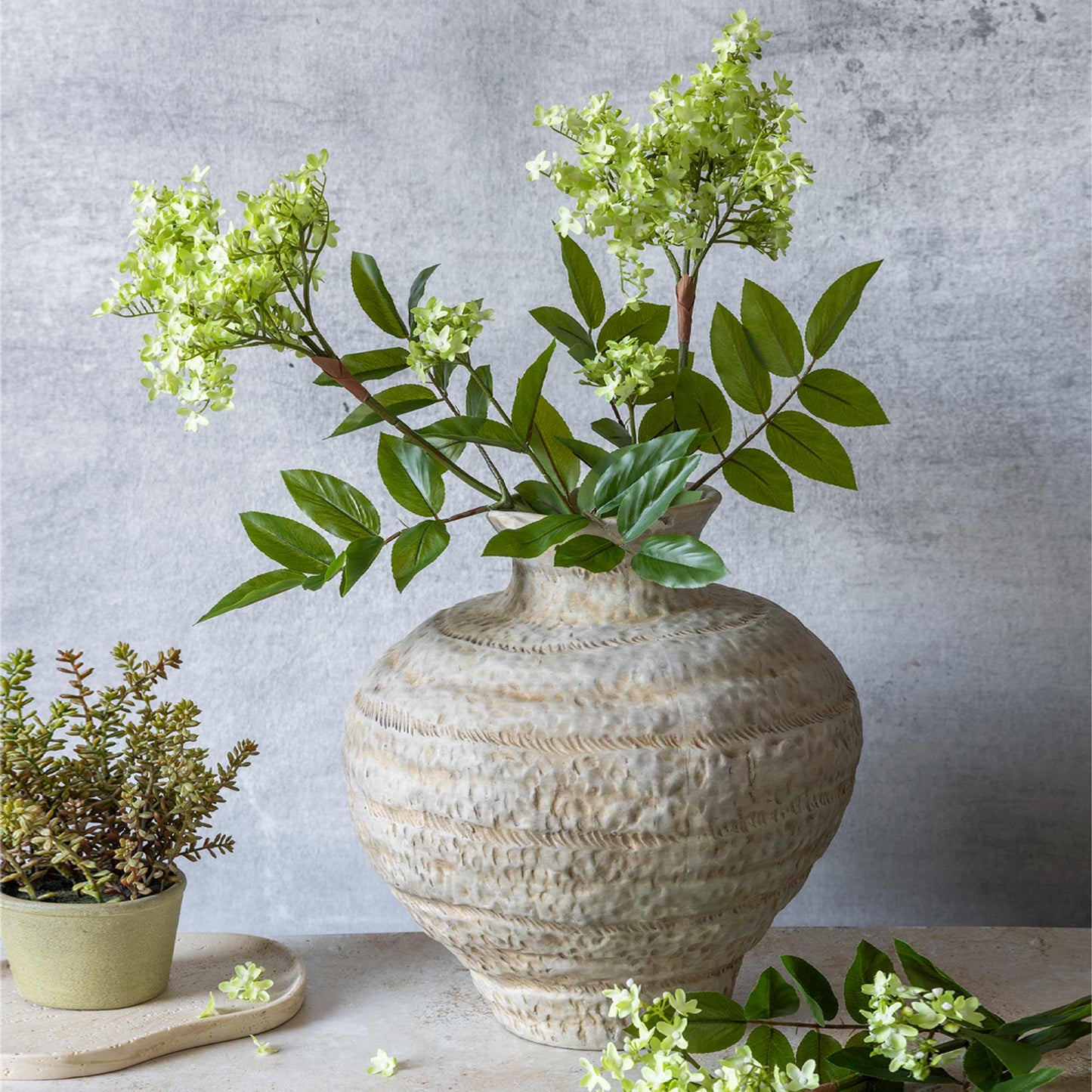 ARTIFICIAL LILAC STEM, PISTACHIO
