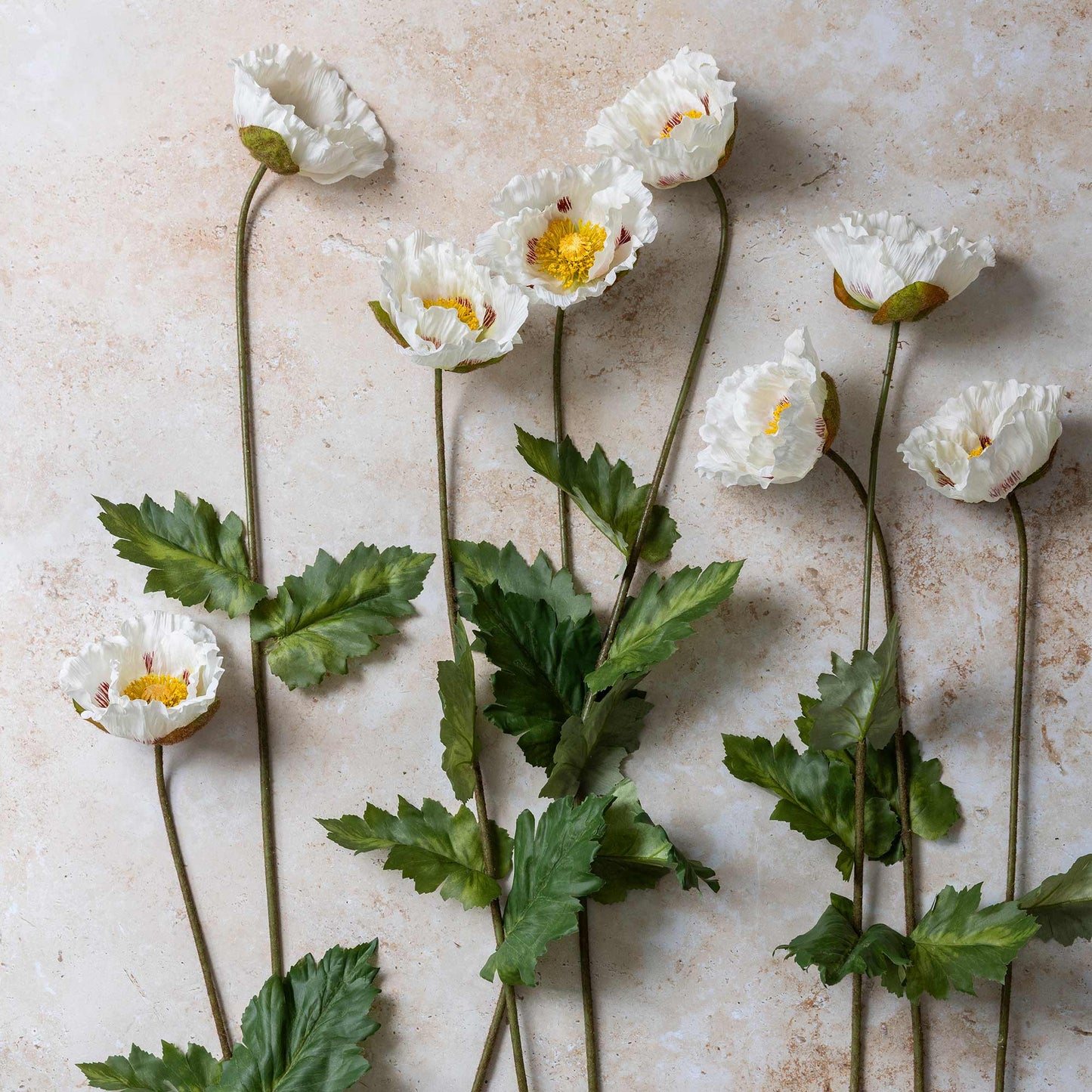 ARTIFICIAL POPPY, WHITE