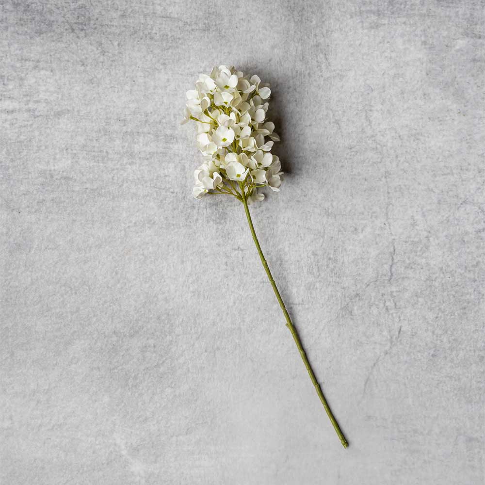ARTIFICIAL REAL TOUCH HYDRANGEA CONE, CREAM - *Pre-order* SHIPPING July 2026
