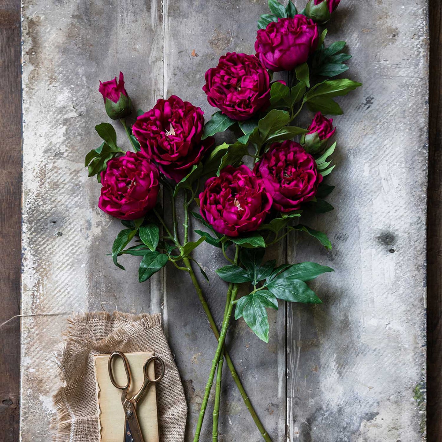 ARTIFICIAL REAL TOUCH PEONY, RUBY - *Pre-order* SHIPPING July 2026