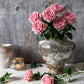 ARTIFICIAL REAL TOUCH ROSE, PEACH