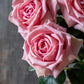 ARTIFICIAL REAL TOUCH ROSE, PEACH