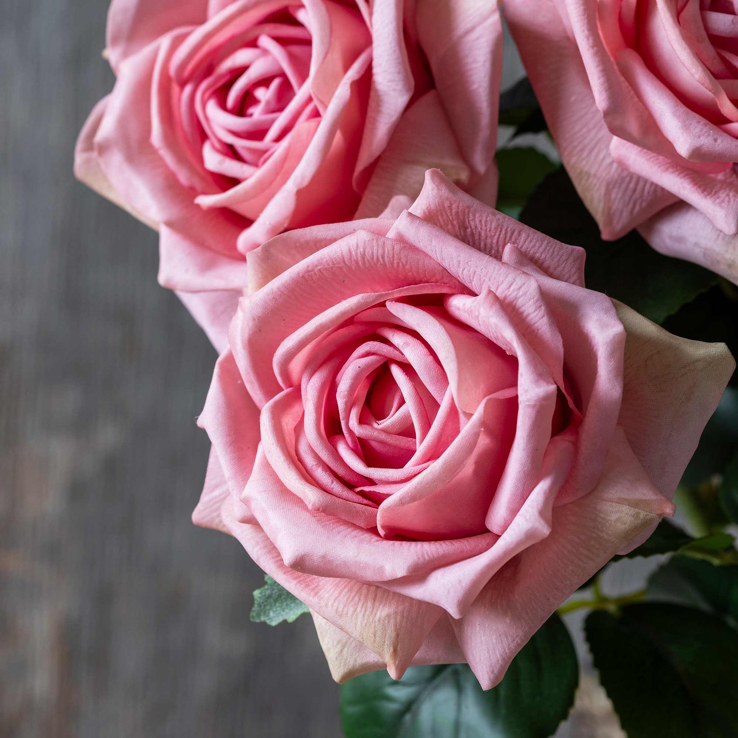 ARTIFICIAL REAL TOUCH ROSE, PEACH