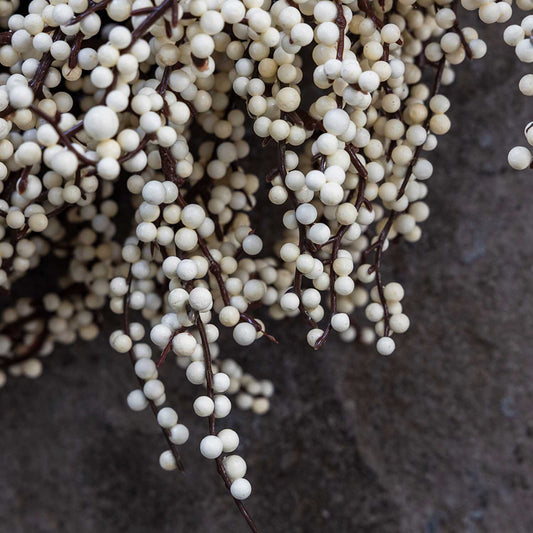 ARTIFICIAL SNOWBERRY WREATH - *Pre-order* SHIPPING July 2026