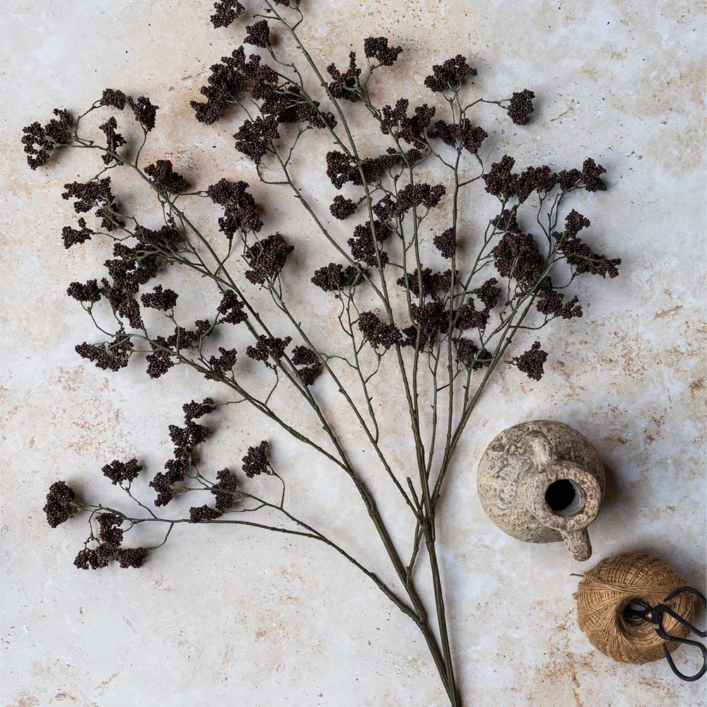 ARTIFICIAL WILD WINTER BERRY, CLARET - *Pre-order* SHIPPING MAY 2026