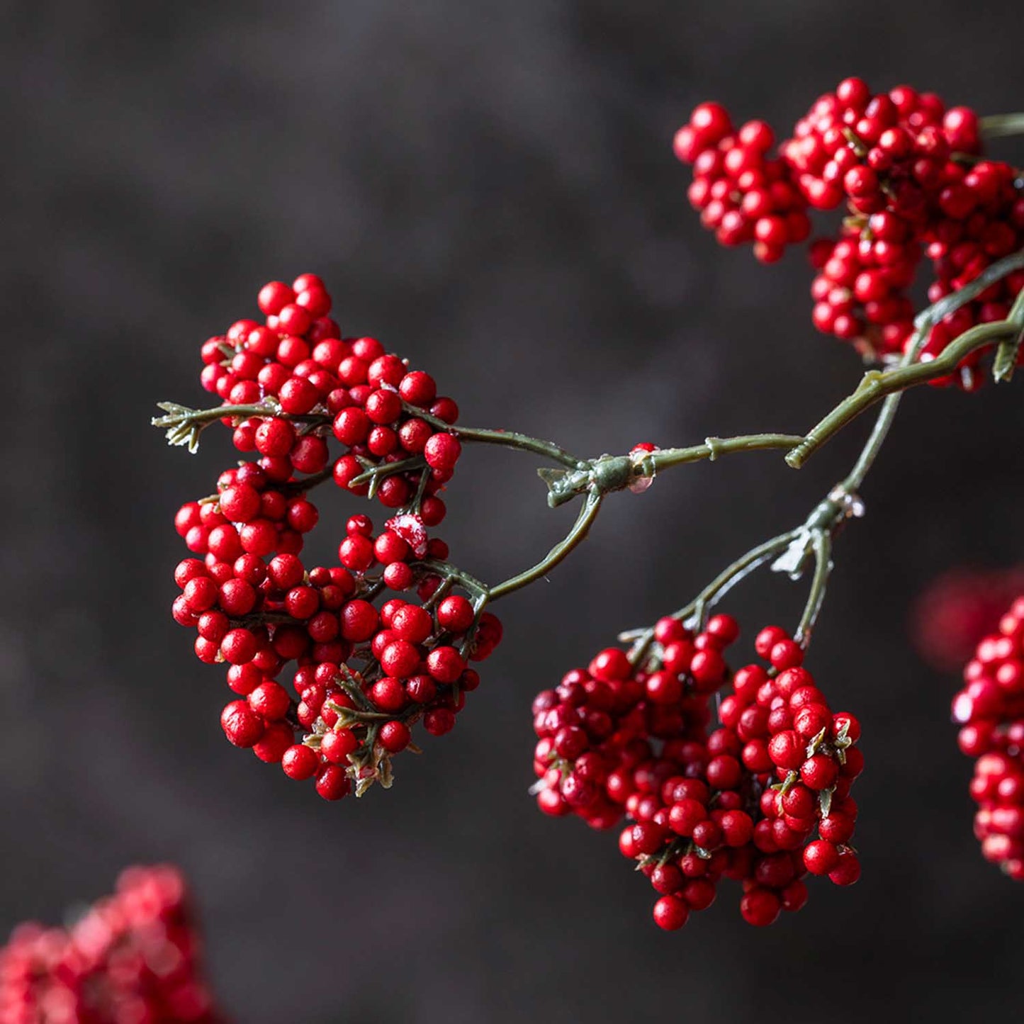 ARTIFICIAL WILD WINTER BERRY, RUBY - *Pre-order* SHIPPING MAY 2026
