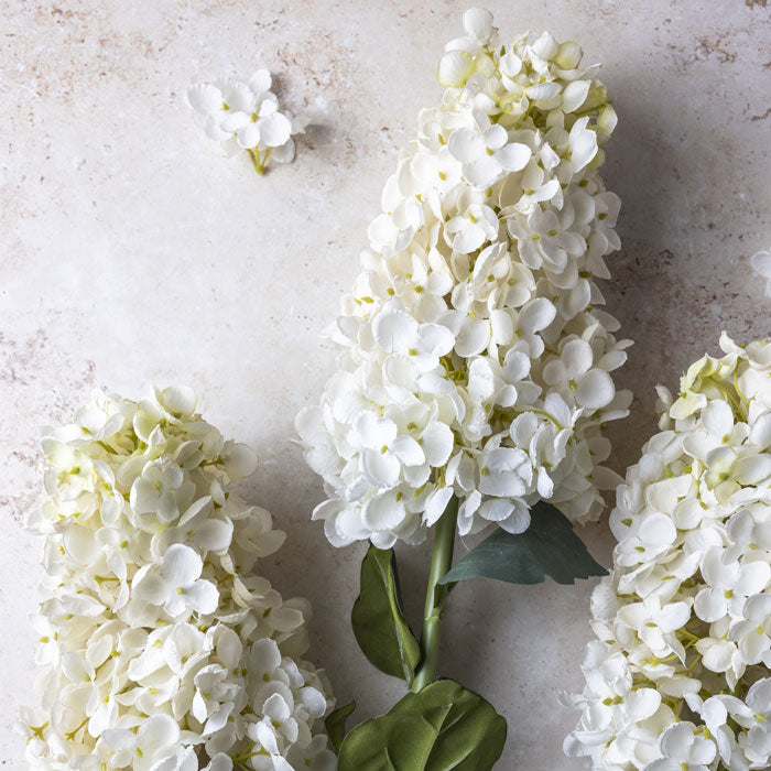 ARTIFICIAL HYDRANGEA PANICULATA, CREAM
