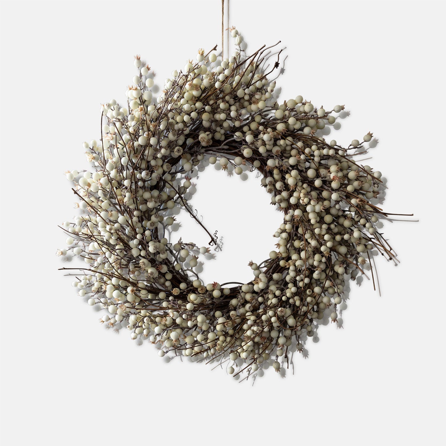 ARTIFICIAL BERRY WREATH, CREAM - *Pre-order* SHIPPING July 2026