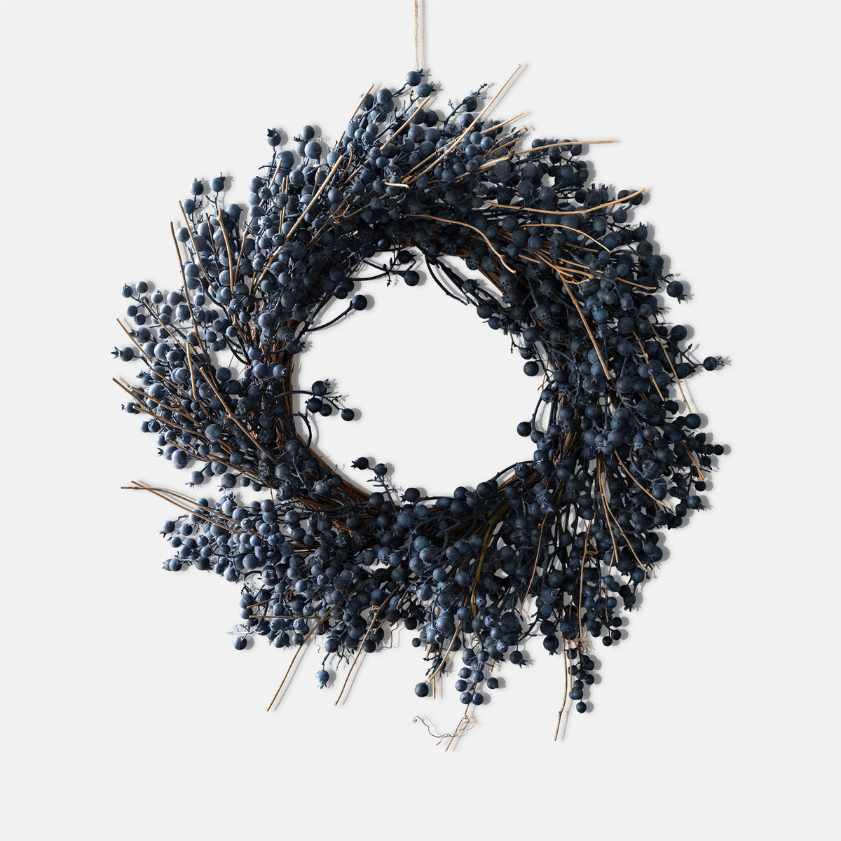 ARTIFICIAL BERRY WREATH, MIDNIGHT -
