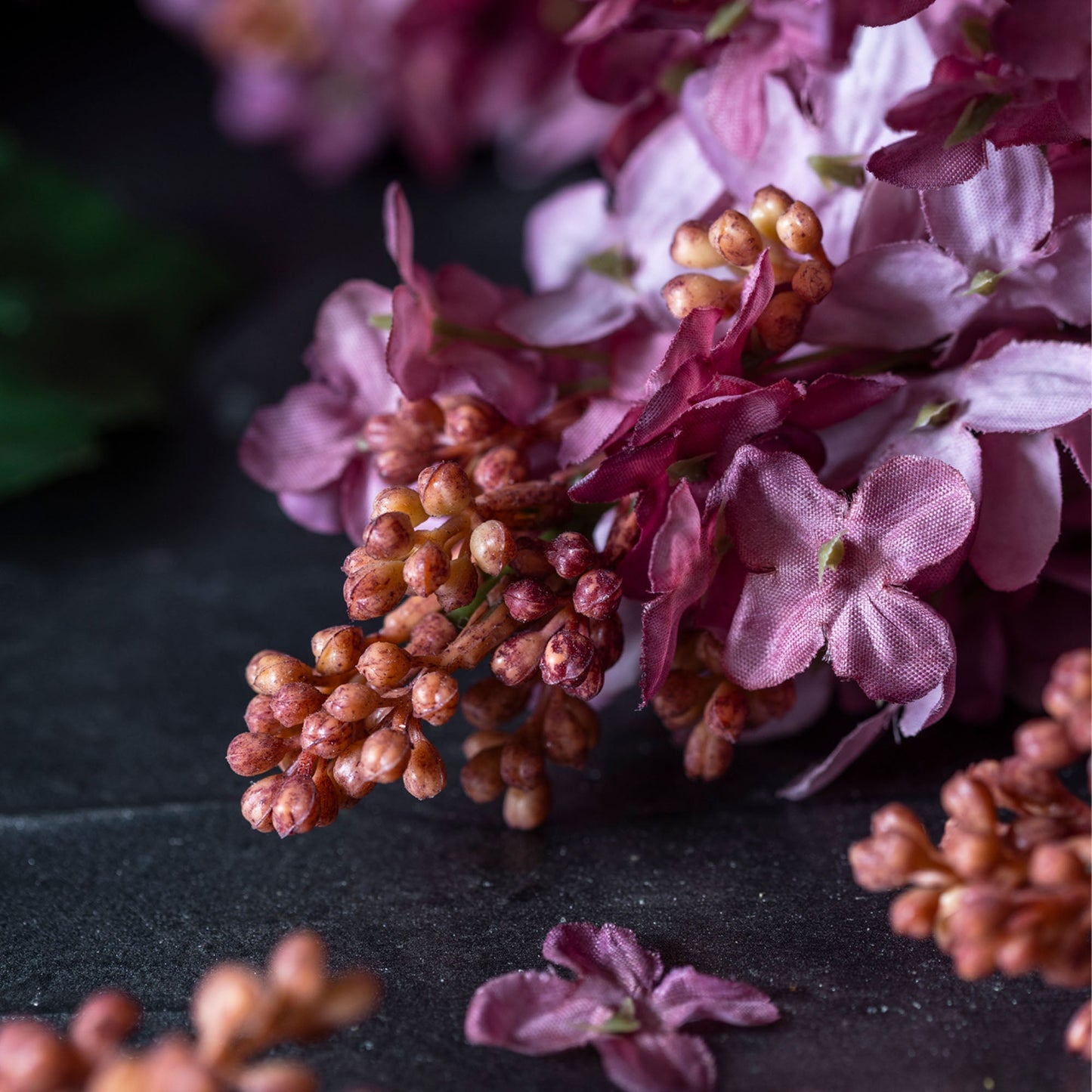 ARTIFICIAL CONE HYDRANGEA, SUNSET