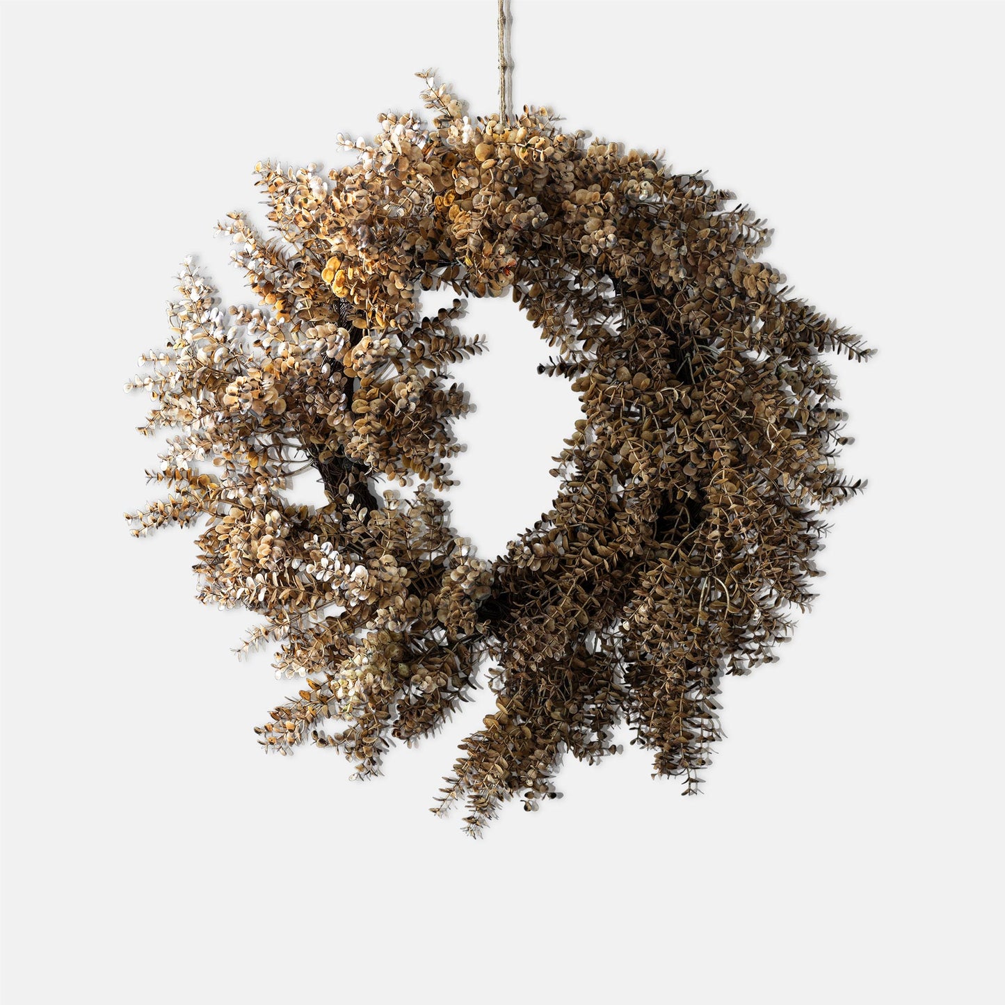 ARTIFICIAL EUCALYPTUS WREATH, DESERT - *Pre-order* SHIPPING July 2026