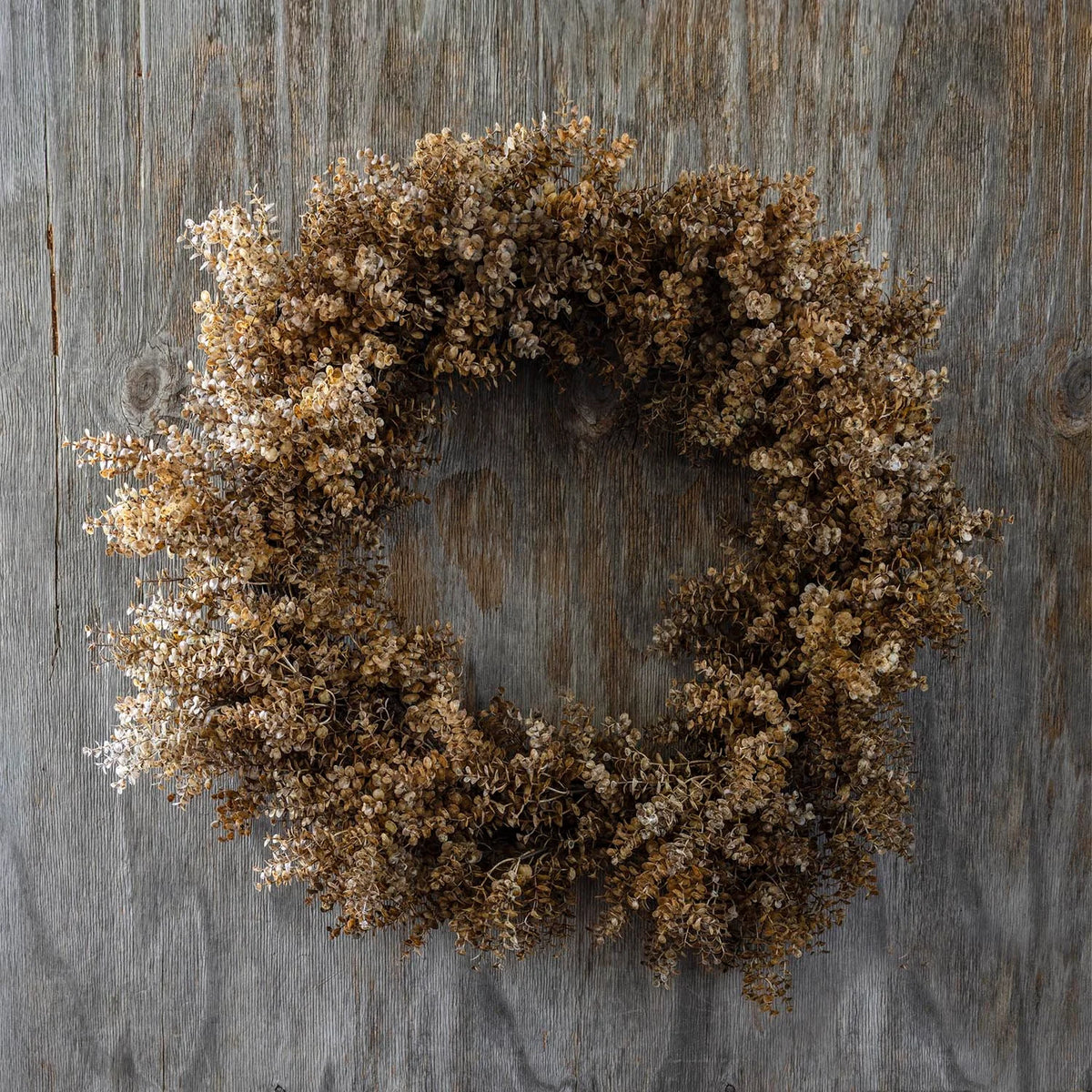 ARTIFICIAL EUCALYPTUS WREATH, SEPIA - *PRE ORDER* Due Mid November 2026
