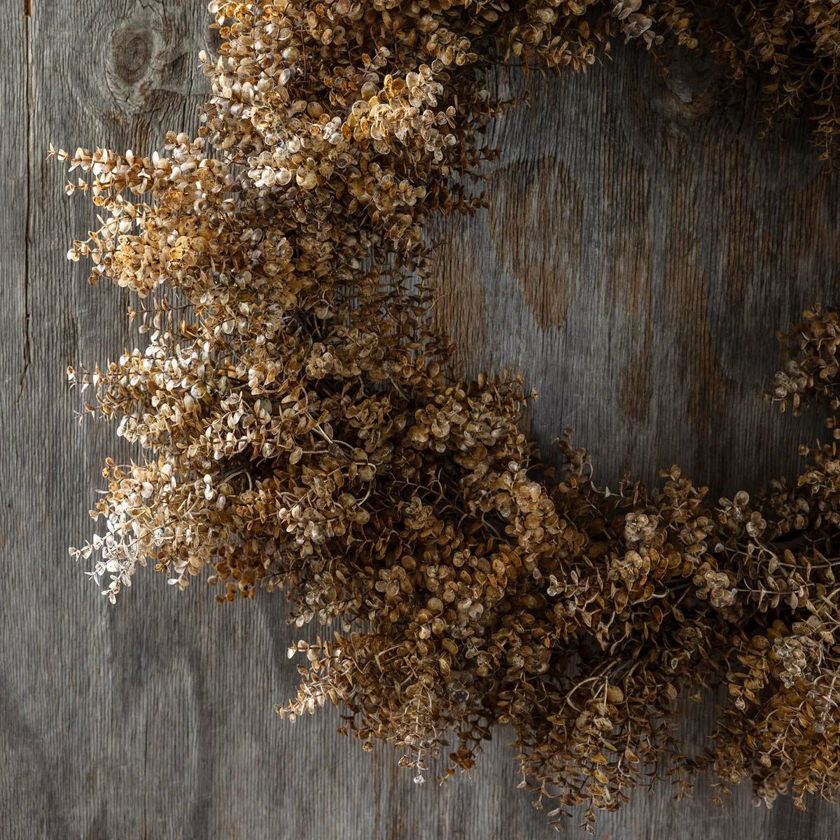 ARTIFICIAL EUCALYPTUS WREATH, SEPIA - *PRE ORDER* Due Mid November 2026
