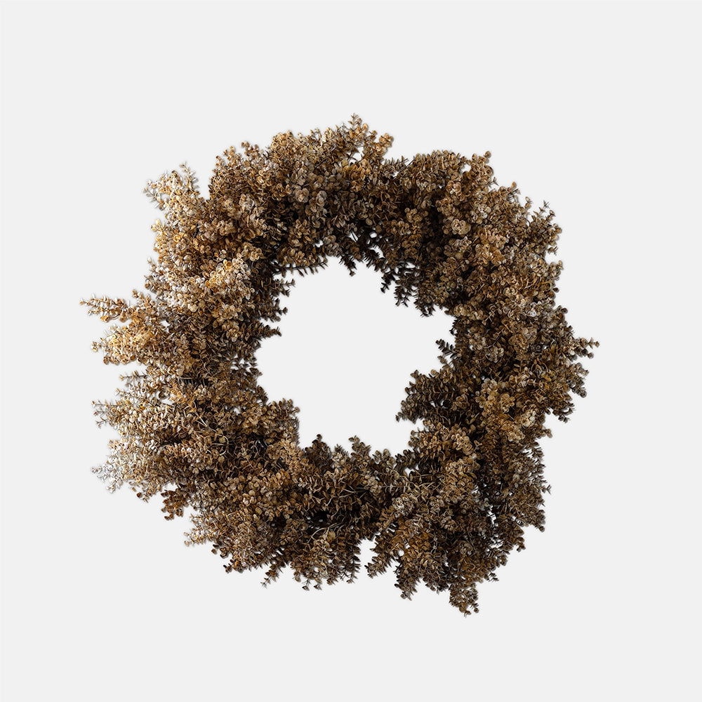 ARTIFICIAL EUCALYPTUS WREATH, SEPIA - *PRE ORDER* Due Mid November 2026