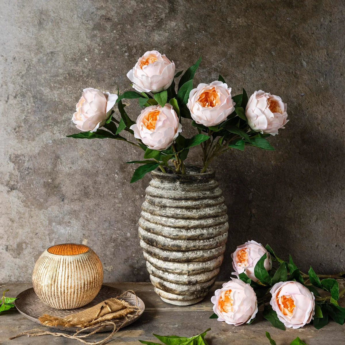 ARTIFICIAL PEONY, ORCHARD BLUSH - *PRE ORDER* Due Mid January 2027