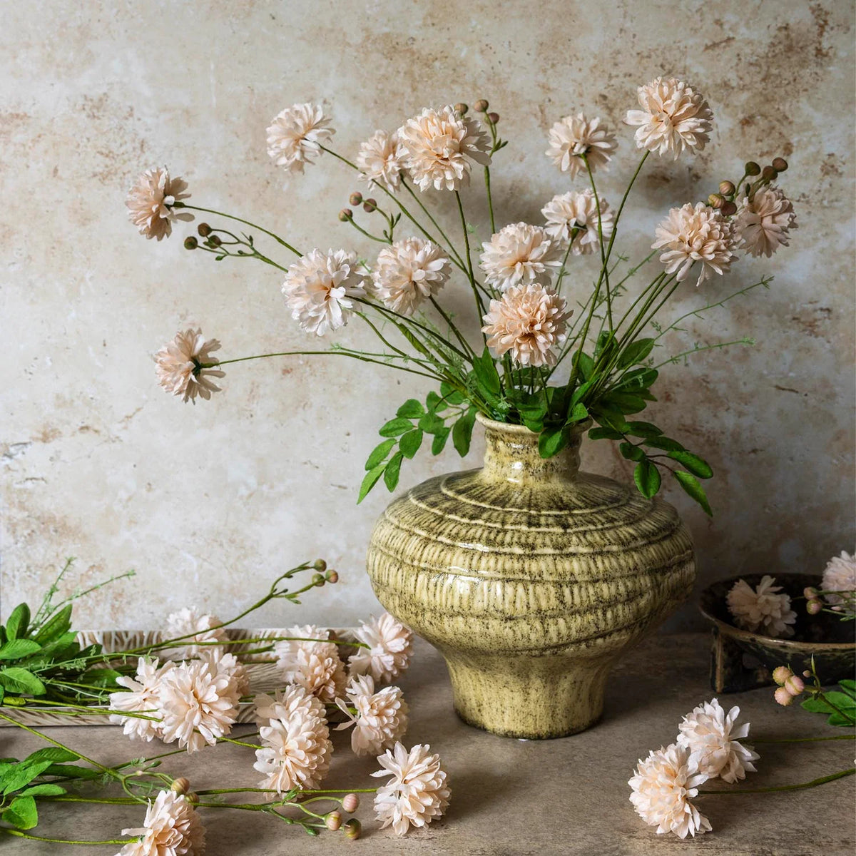 ARTIFICIAL WILD CHRYSANTHEMUM, BLUSH - *PRE ORDER* Due Mid November 2026
