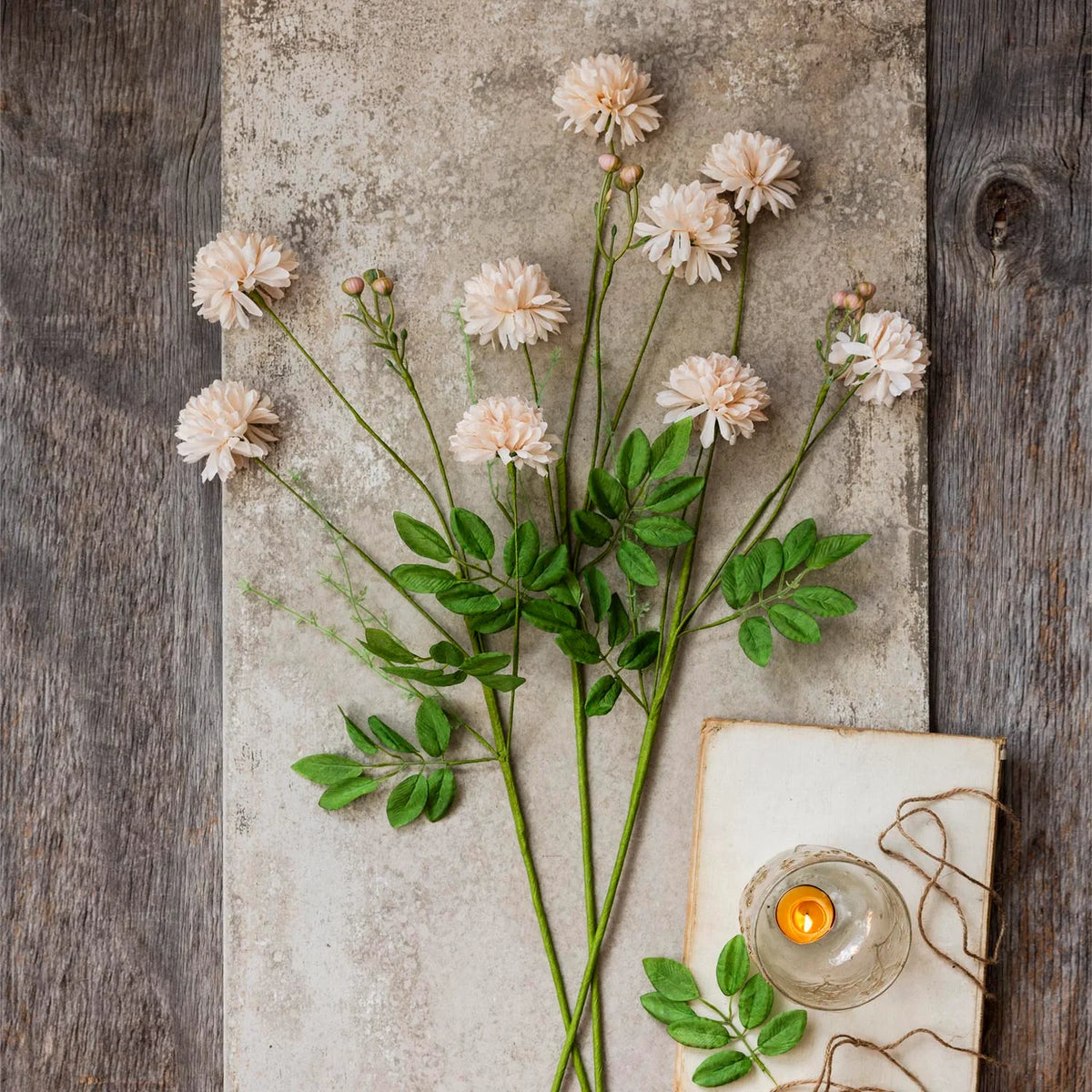 ARTIFICIAL WILD CHRYSANTHEMUM, BLUSH - *PRE ORDER* Due Mid November 2026